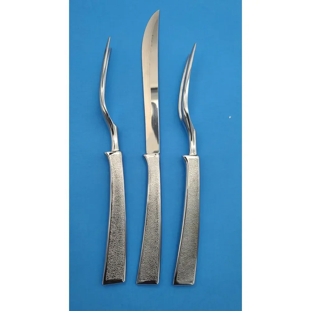 Vintage Carvel Hall 3 Pc Stainless Steel Carving / Cutlery Set -Knife & 2 Forks